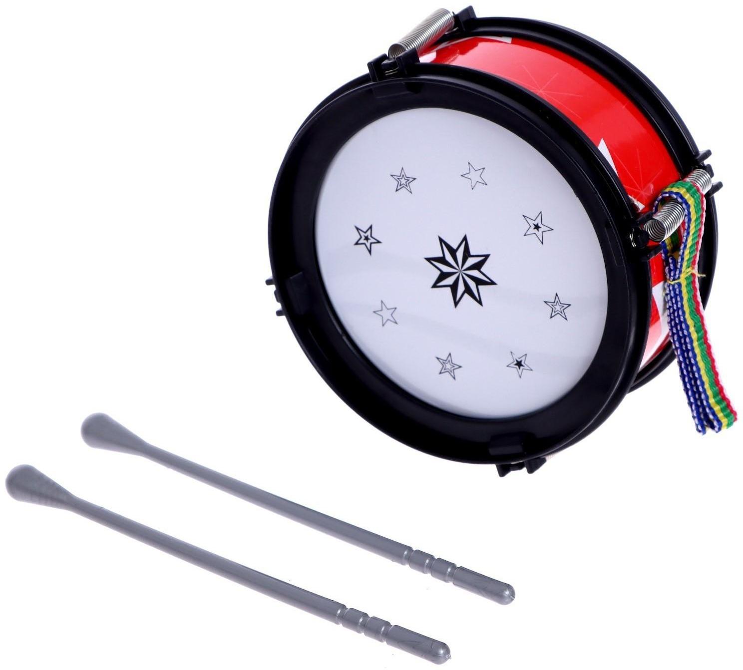 Игрушечный барабан «Звезда», детский, МИКС