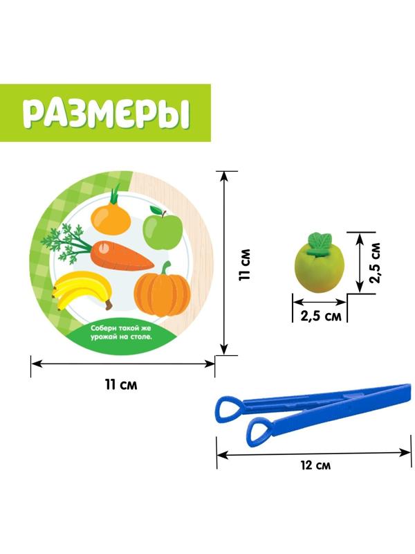 Набор для сортировки-сортер «Вкусная тарелка», по методике Монтессори