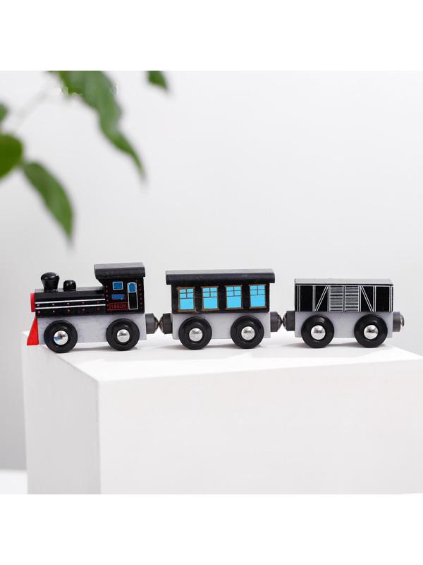 Паровоз и два вагона «Магнитные» 3×7,5×19 см