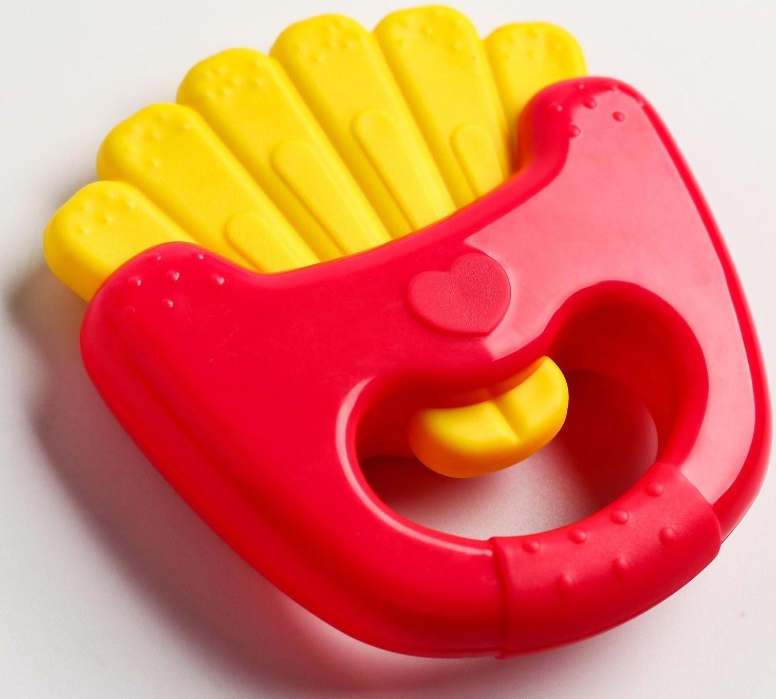 Набор погремушек «Сладости» с прорезывателем, 3 шт