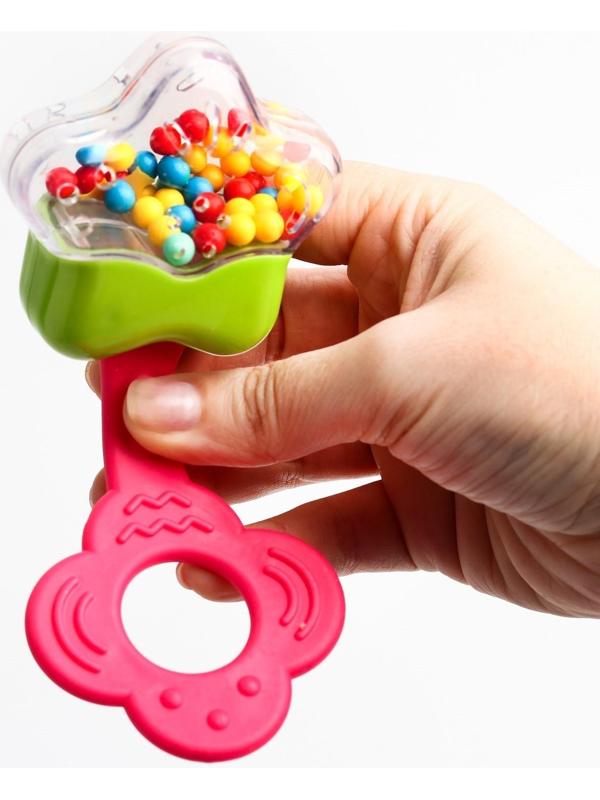 Набор погремушек «Сладости» с прорезывателем, 3 шт