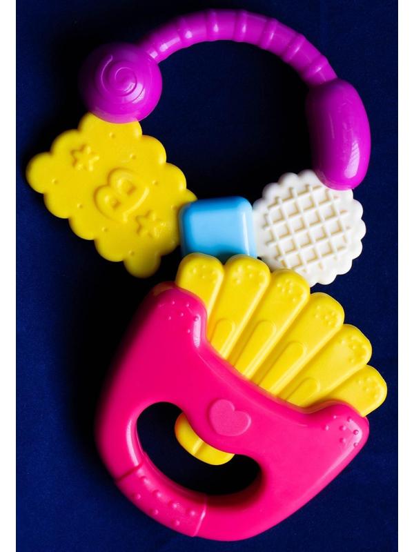 Набор погремушек «Сладости» с прорезывателем, 3 шт