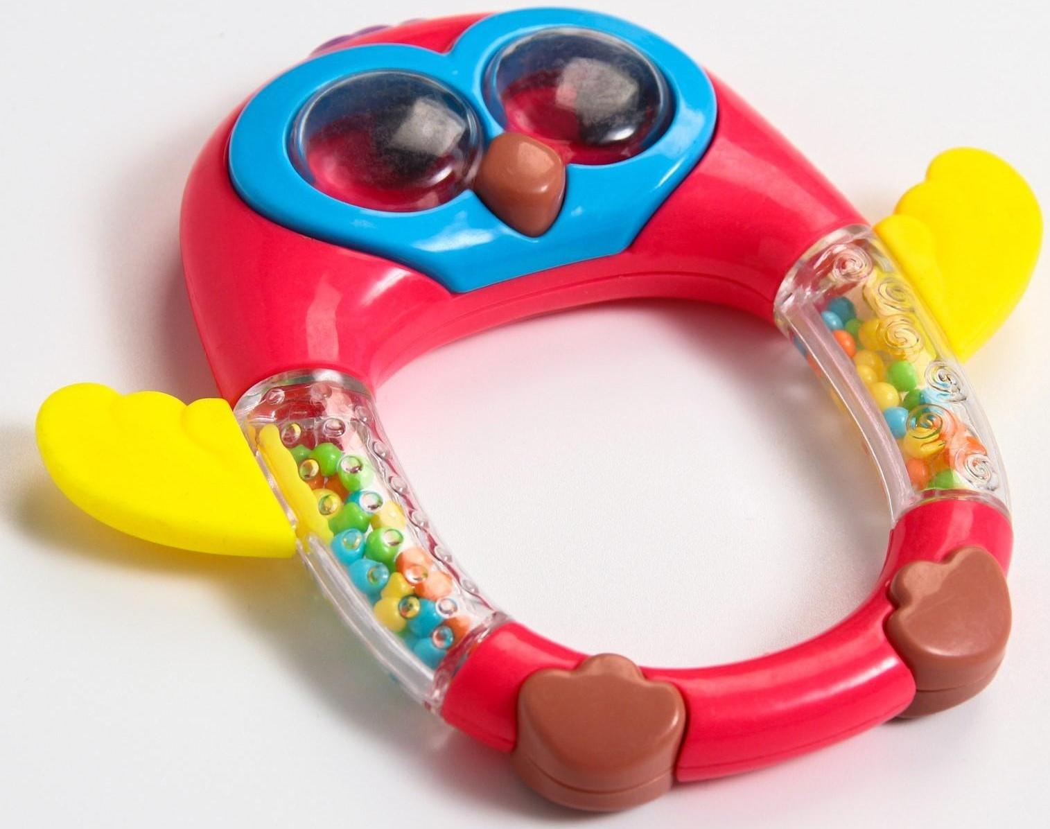 Погремушка «Совенок», цвет МИКС