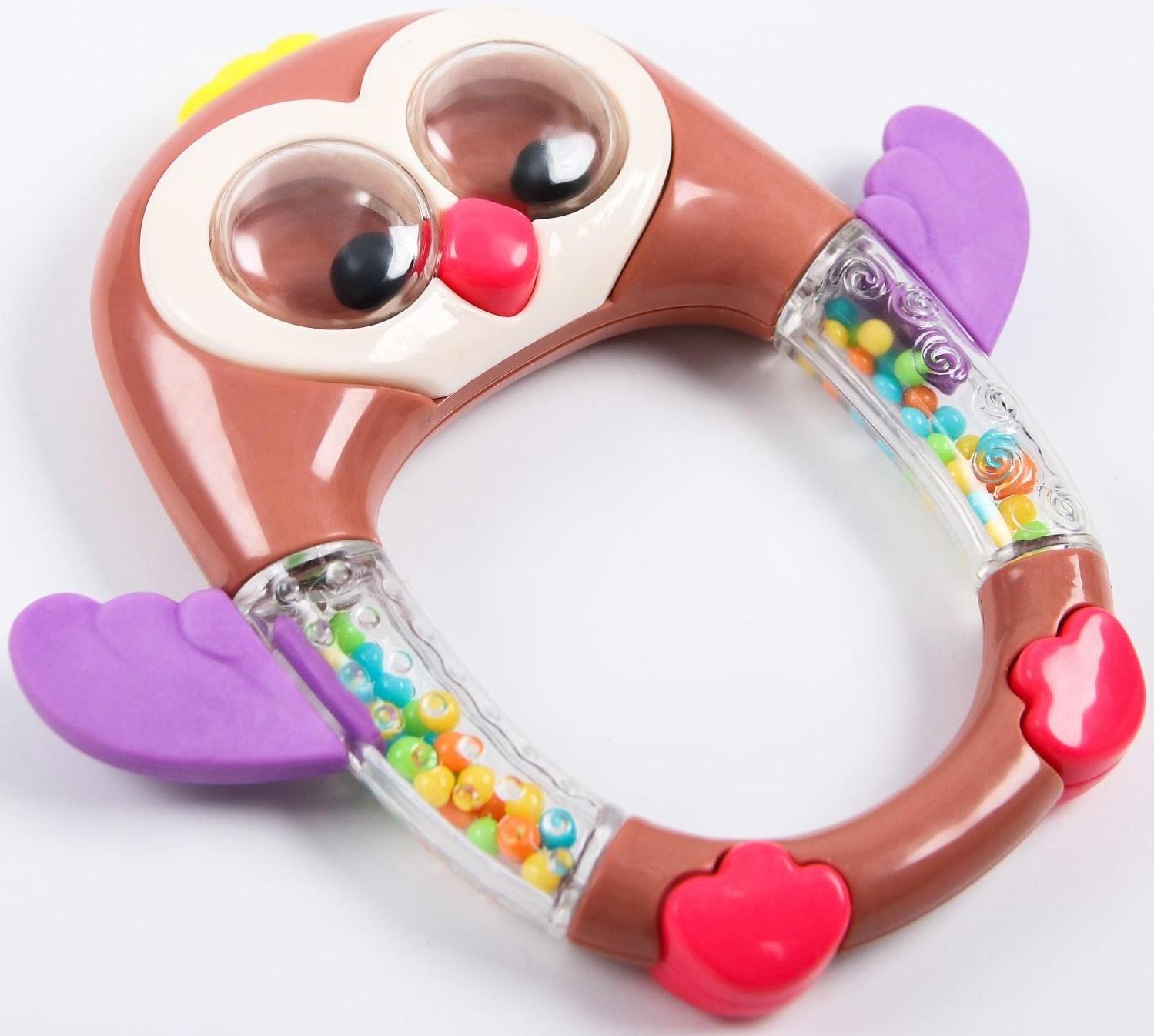 Погремушка «Совенок», цвет МИКС