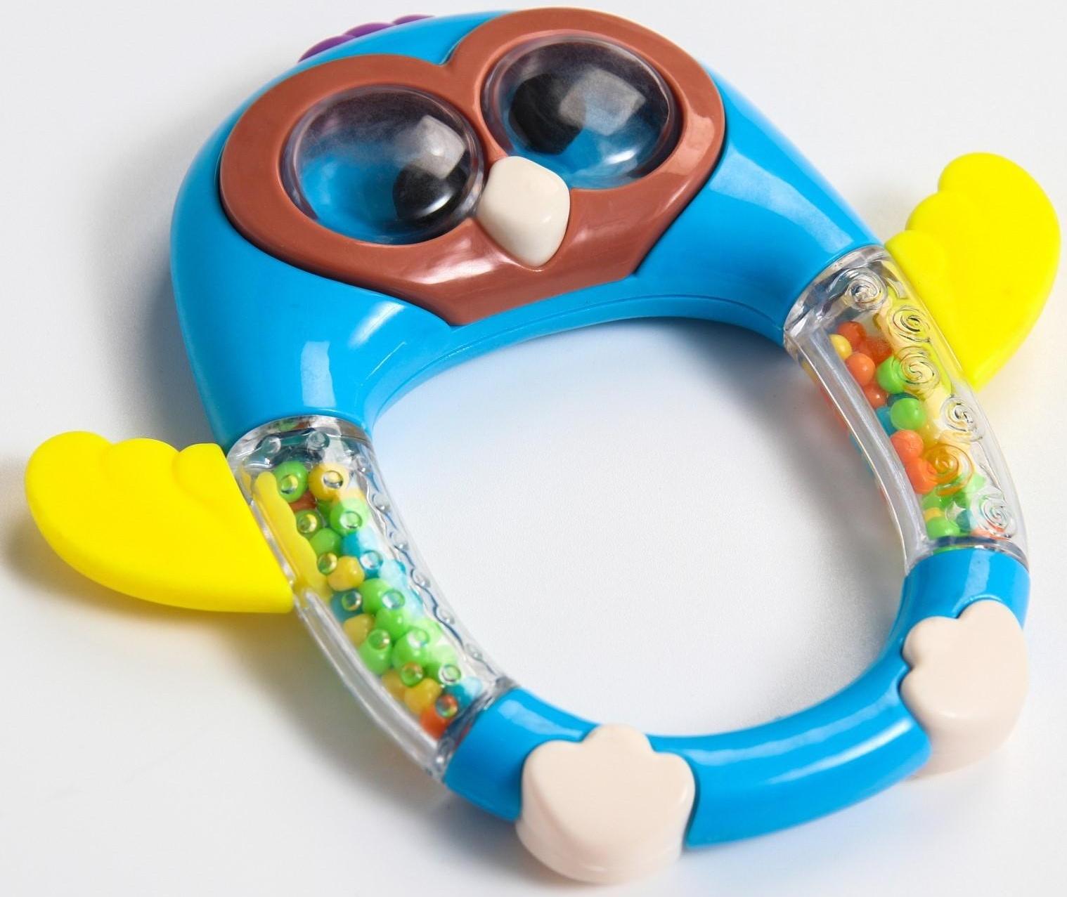 Погремушка «Совенок», цвет МИКС