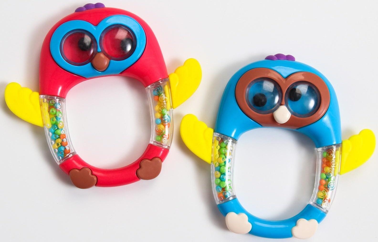 Погремушка «Совенок», цвет МИКС