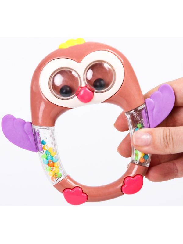 Погремушка «Совенок», цвет МИКС