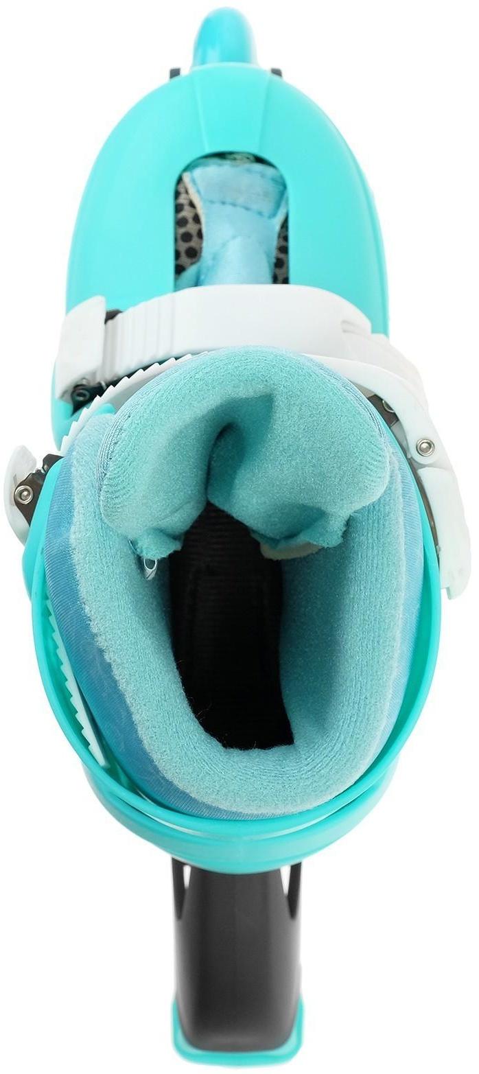 Роликовые коньки раздвижные, размер 34-37, колёса PVC 64 мм, пластиковая рама