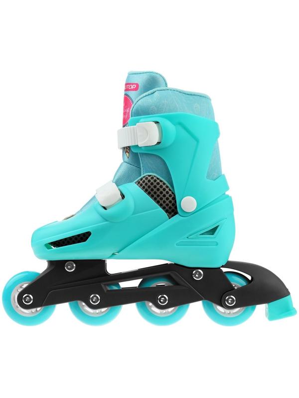 Роликовые коньки раздвижные, размер 34-37, колёса PVC 64 мм, пластиковая рама