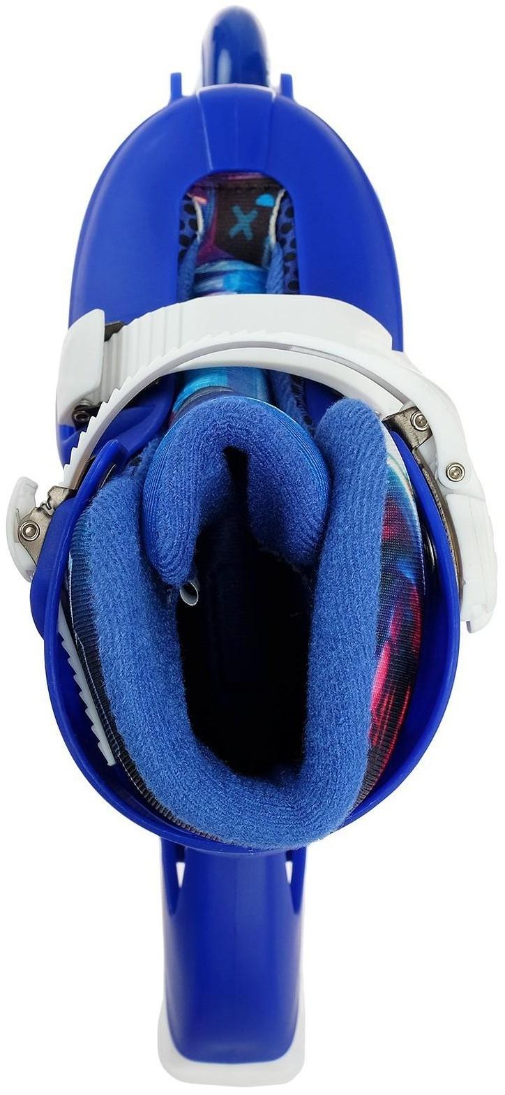 Роликовые коньки раздвижные, размер 34-37, колёса PVC 64 мм, пластиковая рама