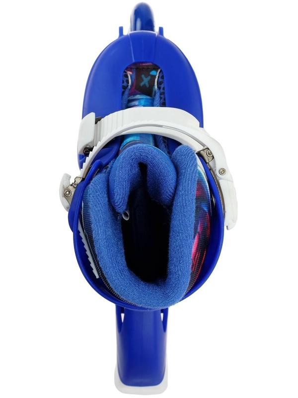 Роликовые коньки раздвижные, размер 34-37, колёса PVC 64 мм, пластиковая рама