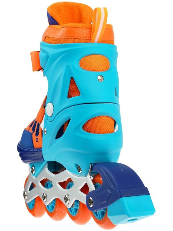 Роликовые коньки раздвижные, размер 30-33, колёса PU 64 мм, алюминиевая рама, ABEC 7