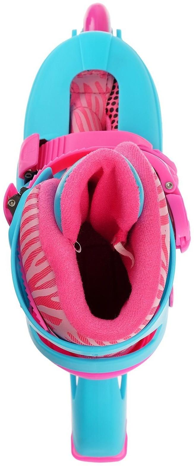 Роликовые коньки раздвижные, размер 30-33, колёса PVC 64 мм, пластиковая рама