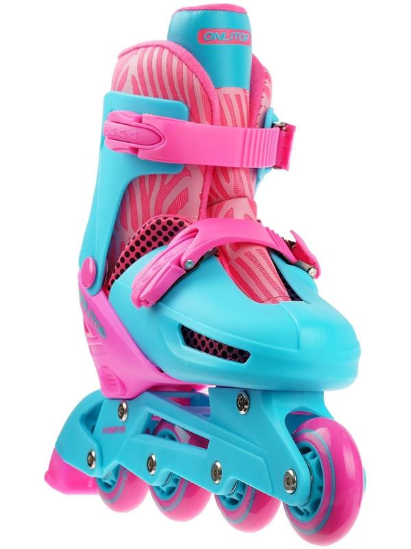 Роликовые коньки раздвижные, размер 30-33, колёса PVC 64 мм, пластиковая рама