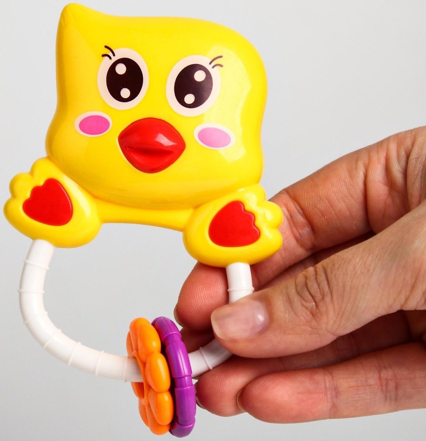 Погремушка «Цыпленок на колечке»