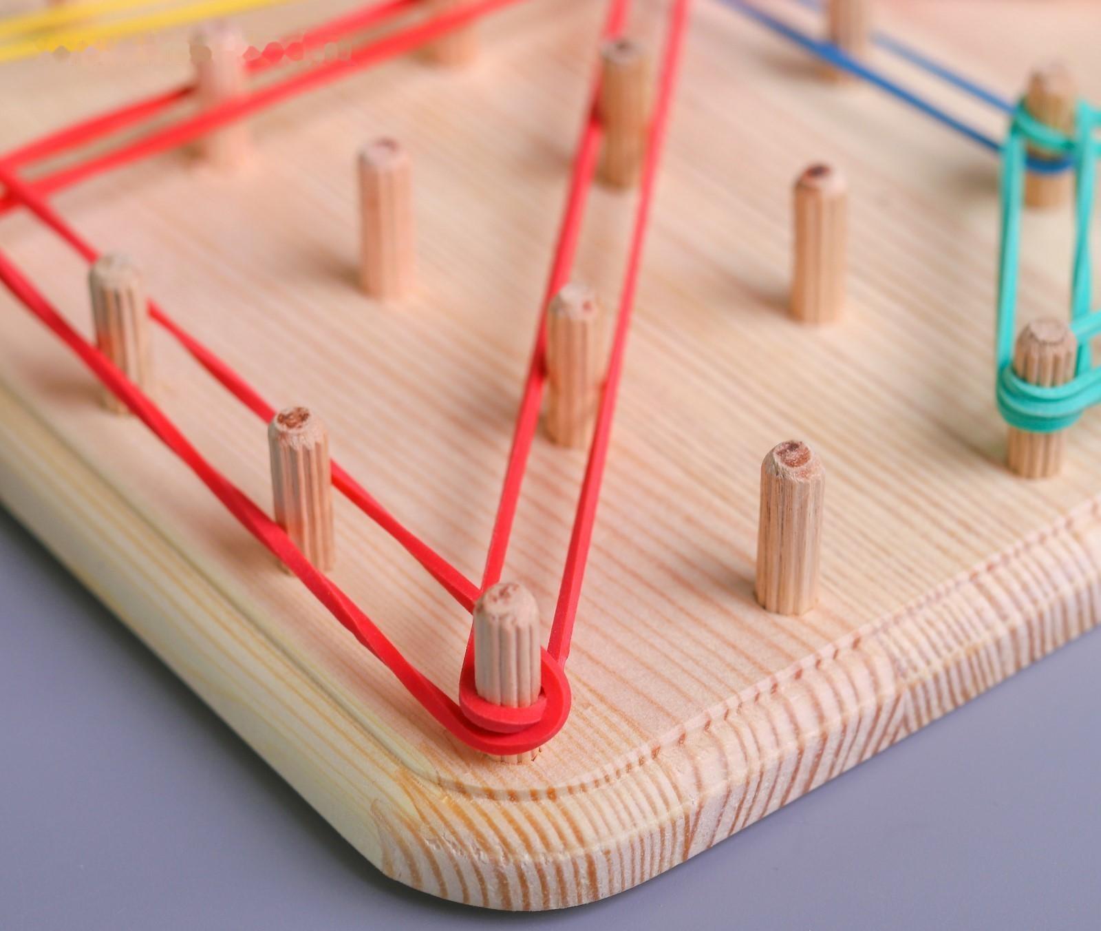 Геоборд со схемами, 12 двусторонних карточек