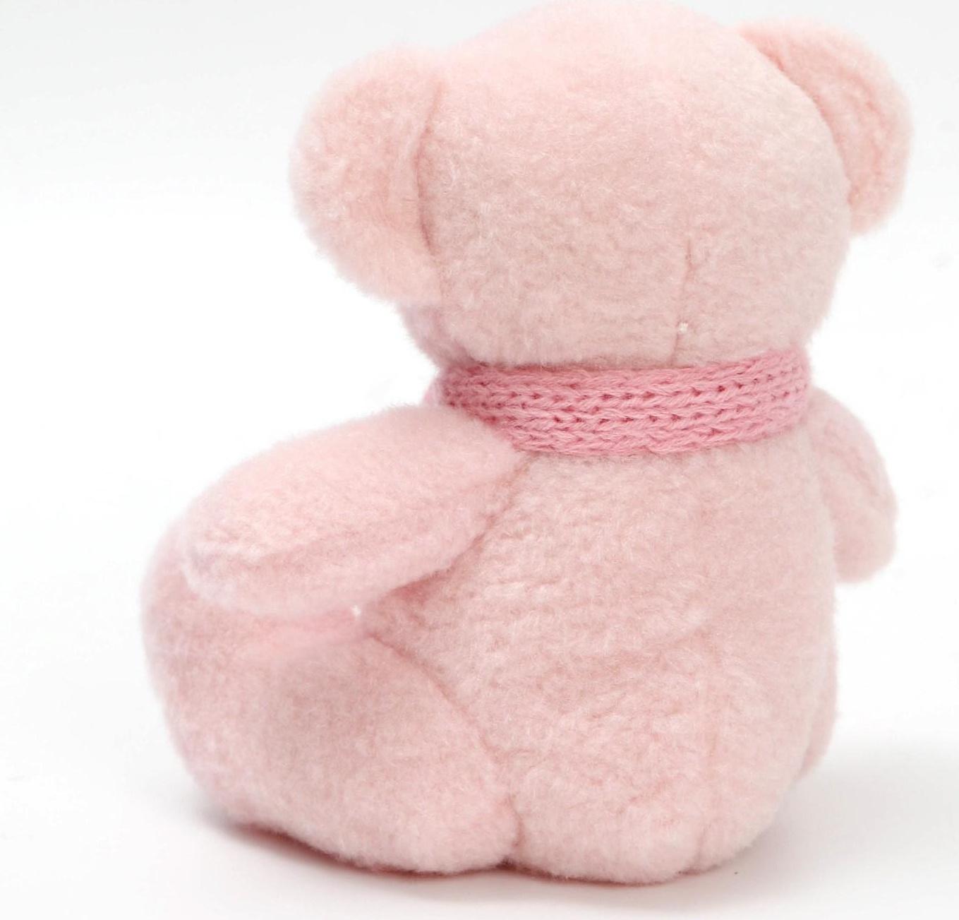 Мягкая игрушка «Мишка в шарфике», цвет розовый