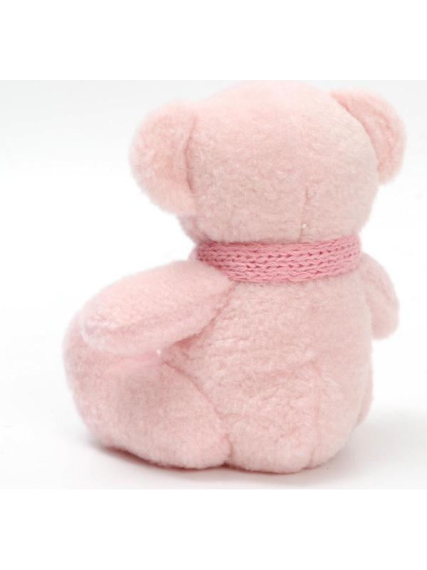 Мягкая игрушка «Мишка в шарфике», цвет розовый