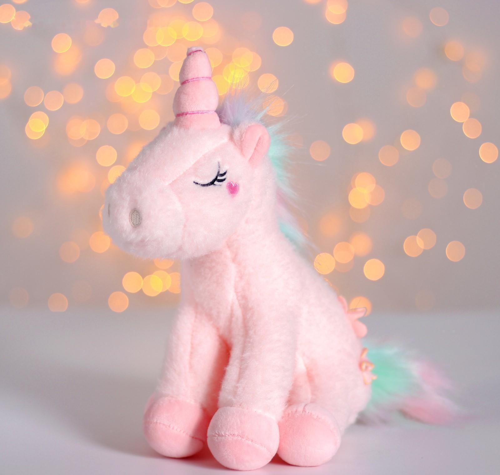 Мягкая игрушка «Единорог с цветами», цвета МИКС