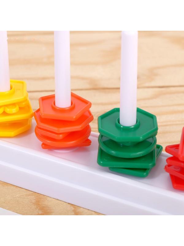 Обучающий набор «Умная пирамидка», звенья, задания, основа, по методике Монтессори