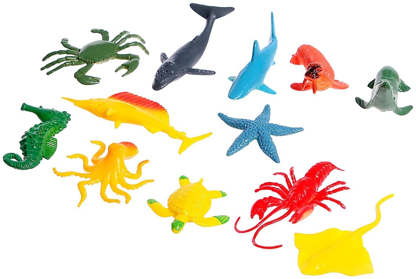 Развивающий набор «Подводный мир», бассейн, гидрогель, карточки