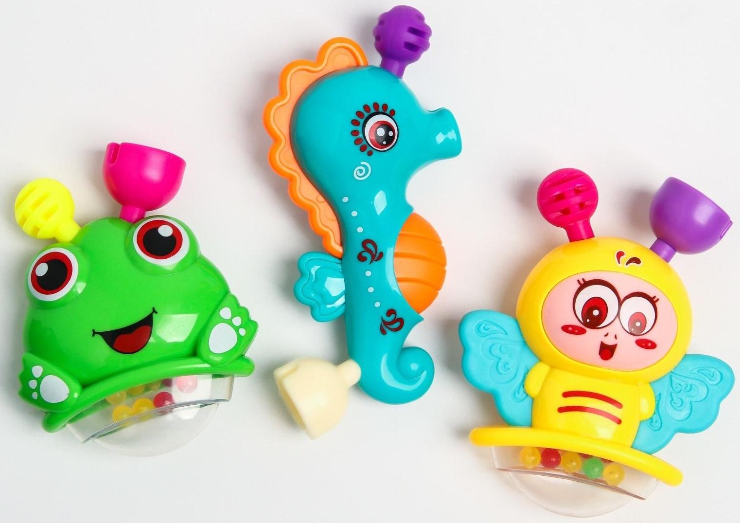 Набор погремушек «Собери меня», 7 шт, яркие цвета