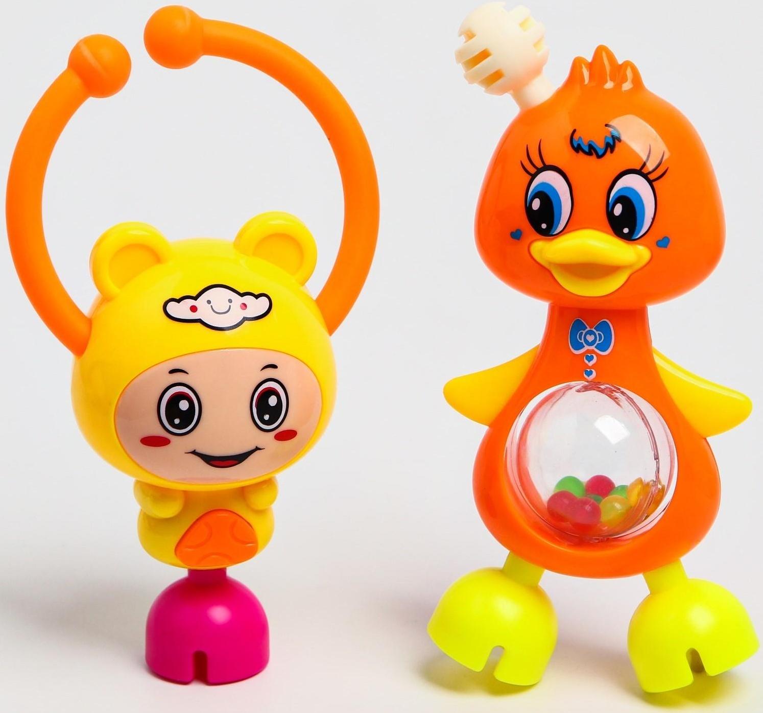 Набор погремушек «Собери меня», 7 шт, яркие цвета