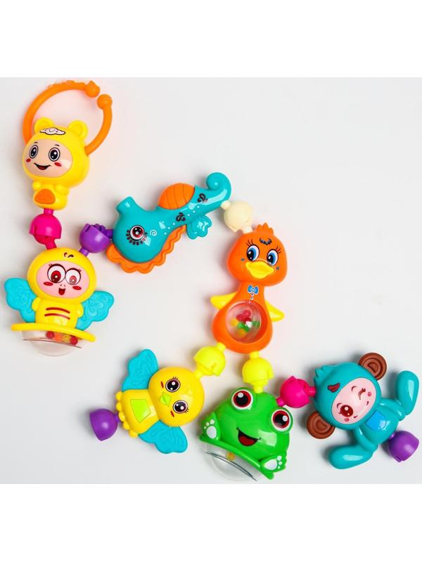 Набор погремушек «Собери меня», 7 шт, яркие цвета