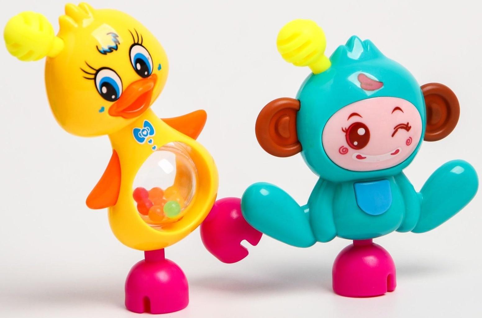 Набор погремушек «Собери меня», 9 шт, яркие цвета