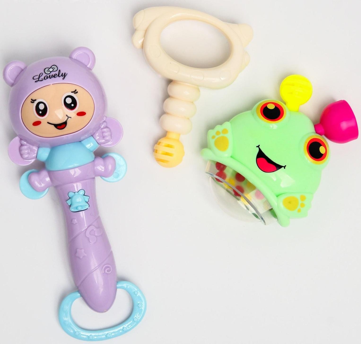 Набор погремушек «Собери меня», 7 шт, нежные цвета