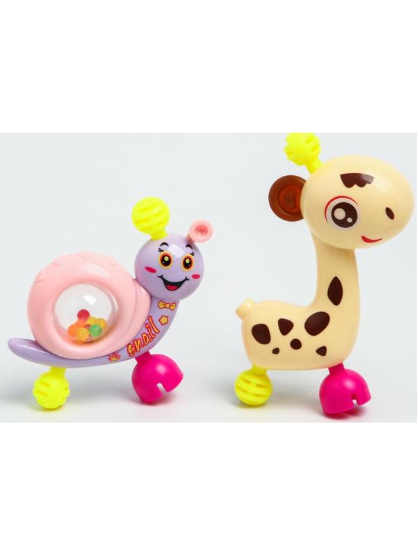 Набор погремушек «Собери меня», 7 шт, нежные цвета