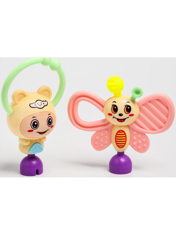 Набор погремушек «Собери меня», 7 шт, нежные цвета