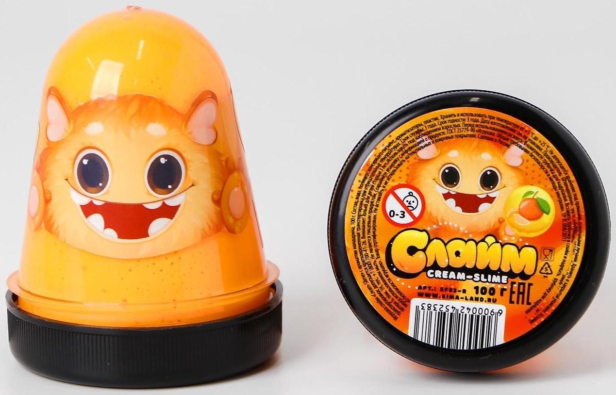 Слайм Cream-Slime с ароматом мандарина, 100 г