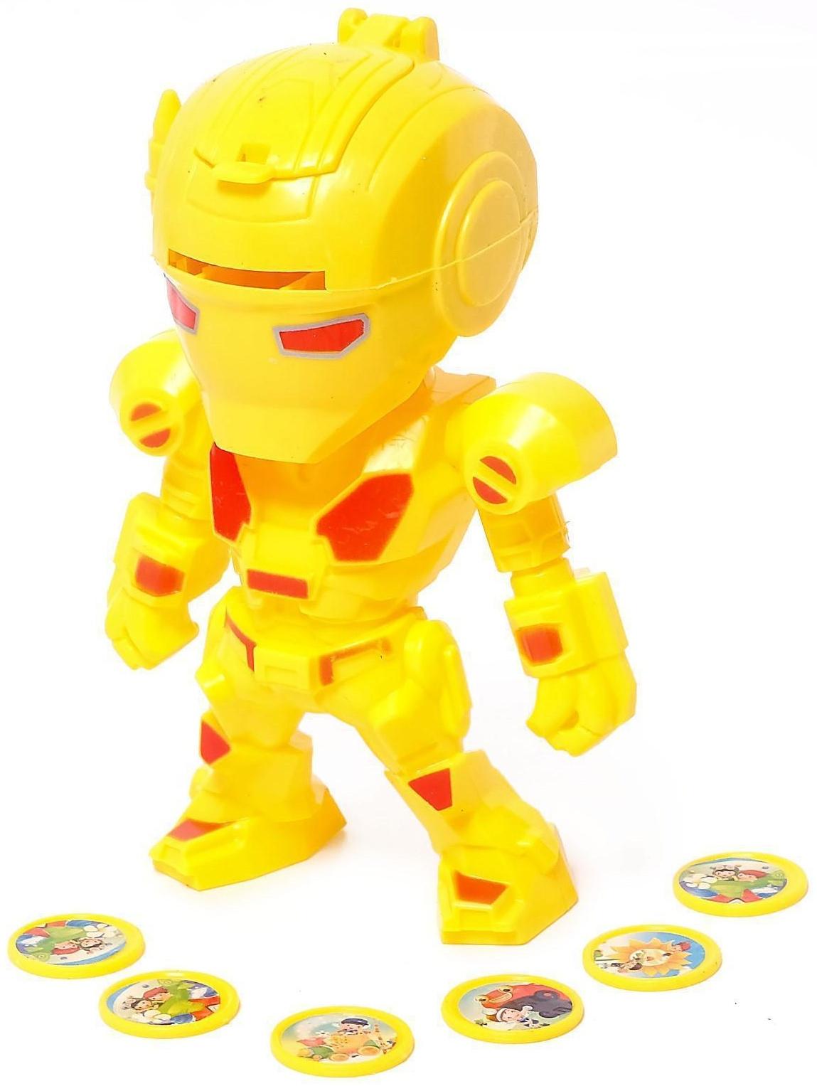 Робот «Стрелок» стреляет дисками, цвета МИКС