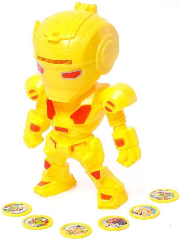 Робот «Стрелок» стреляет дисками, цвета МИКС