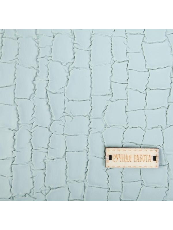 Пэчворк декоративная кожа «Бирюза», 50 х 50 см.