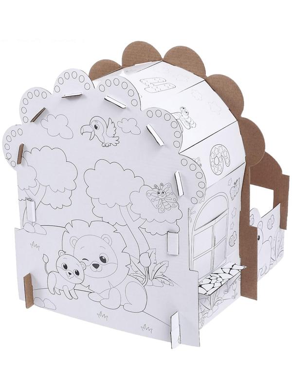 Домик-раскраска «Весёлый зоопарк»