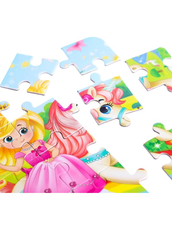 Пазл 4 в 1 «Милые принцессы»