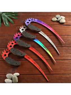 Сувенир деревянный нож 3 модификация, 5 расцветов в фасовке, МИКС