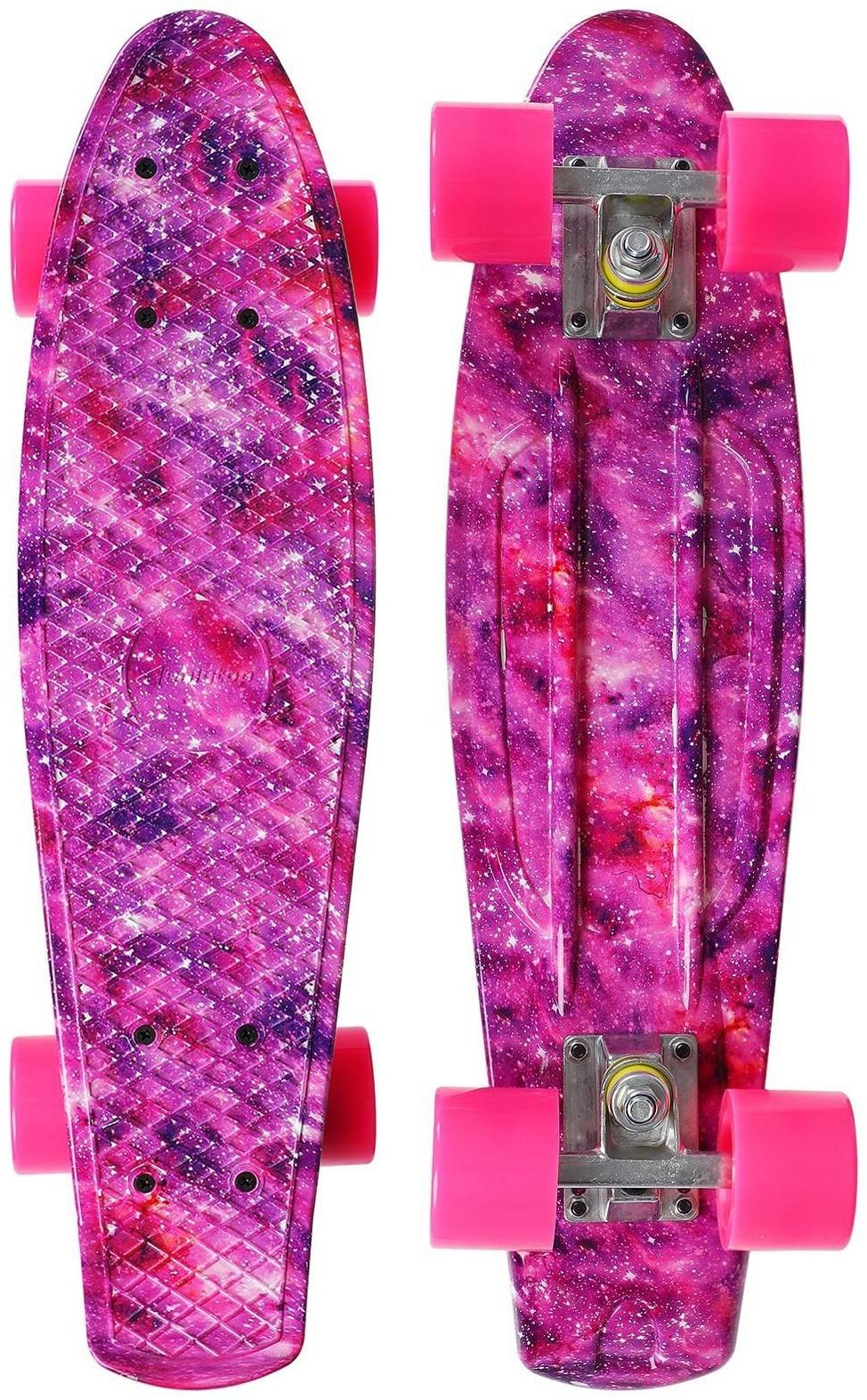 Скейтборд 56 × 15 см, колёса PU 60 × 45 мм, АBEC 7, алюминиевая рама