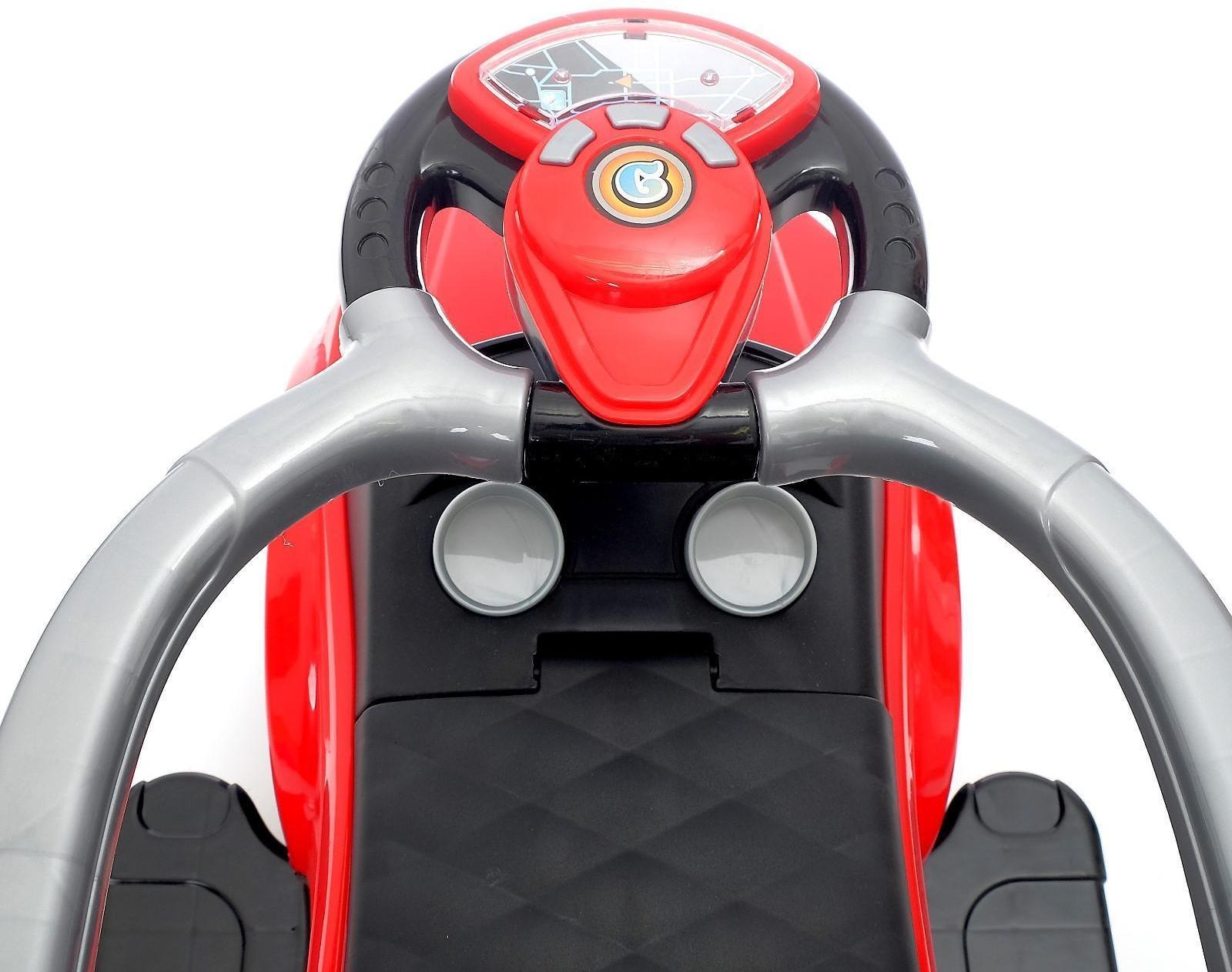 Толокар - каталка «Тачка», с родительской ручкой, цвет красный