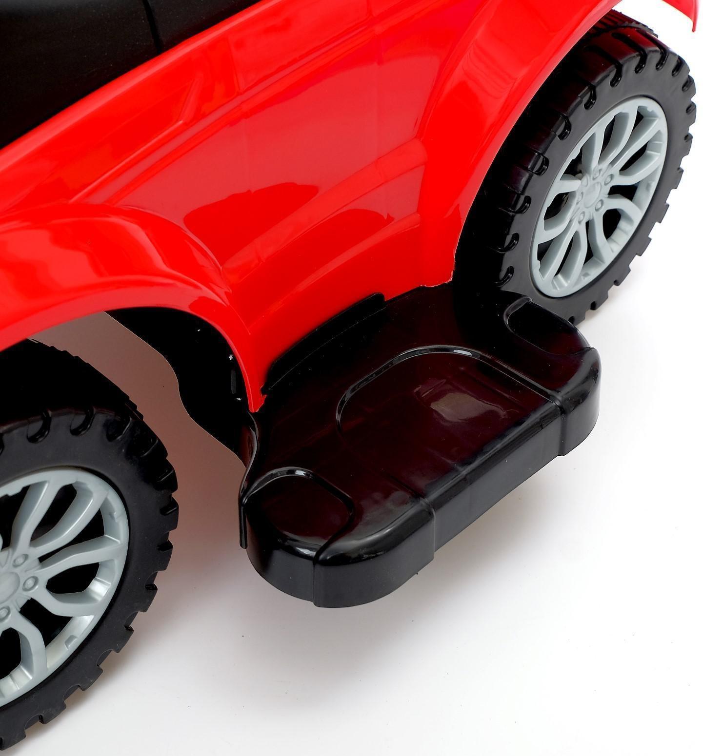 Толокар - каталка «Тачка», с родительской ручкой, цвет красный