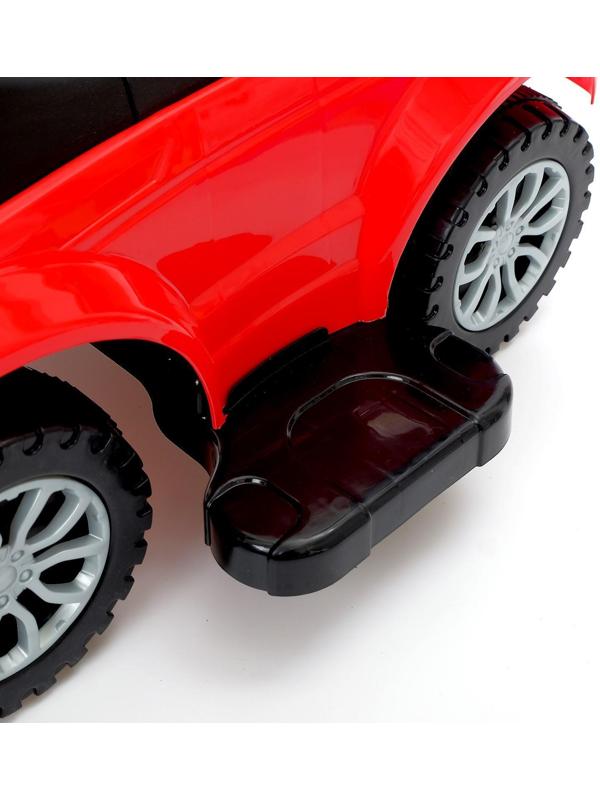 Толокар - каталка «Тачка», с родительской ручкой, цвет красный