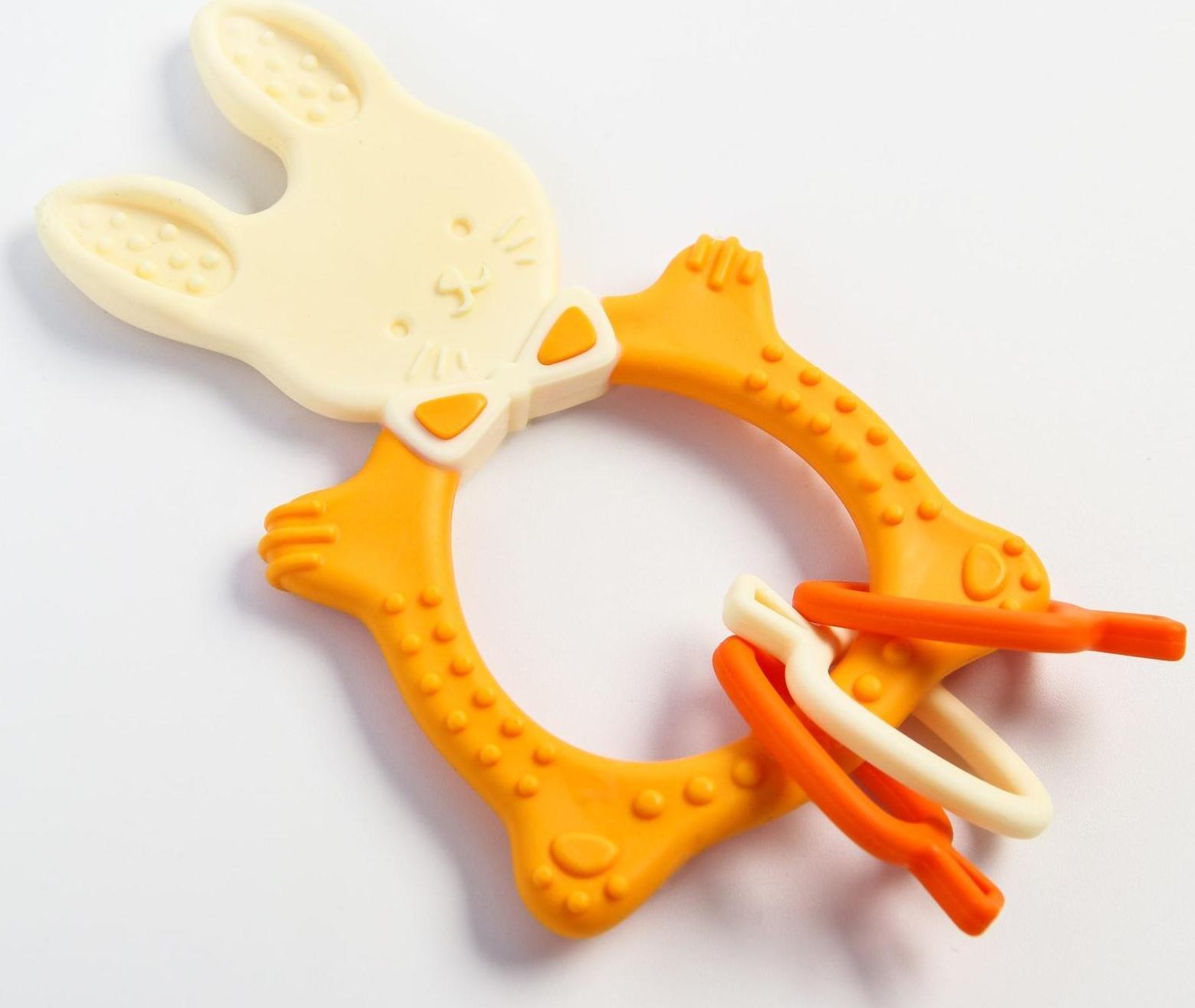 Прорезыватель BUNNY, универсальный, цвет МИКС