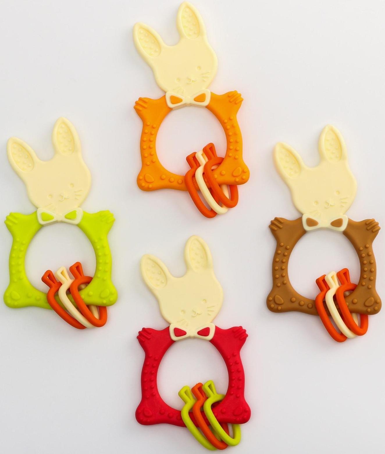 Прорезыватель BUNNY, универсальный, цвет МИКС