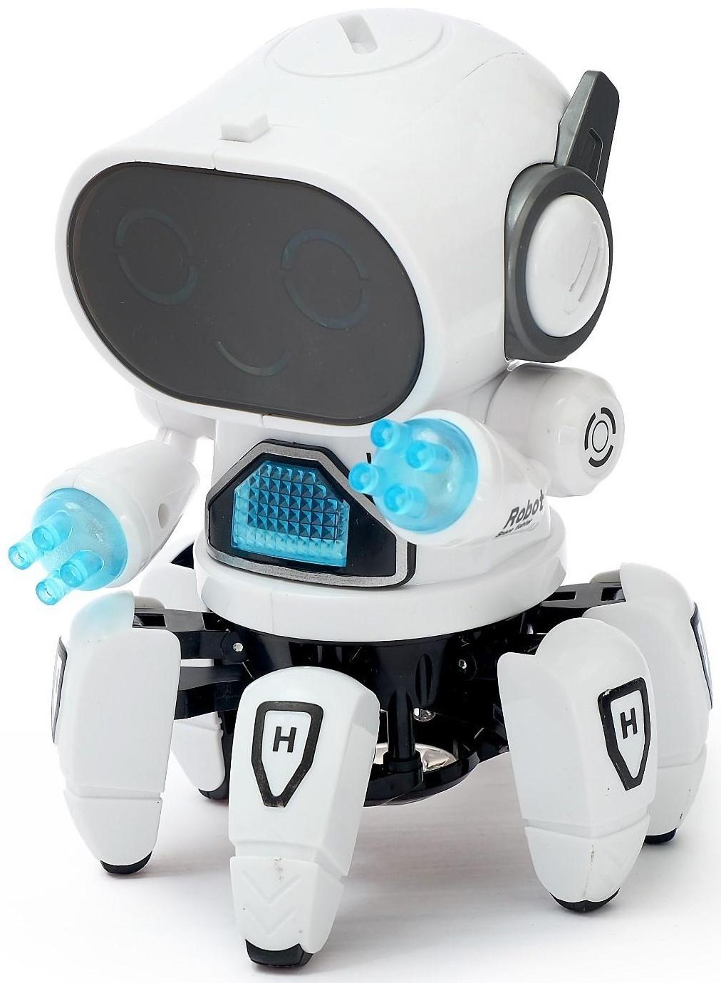 Робот «Осьминожик», световые эффекты, работает от батареек, цвета МИКС