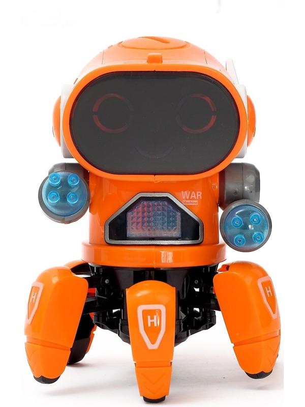 Робот «Осьминожик», световые эффекты, работает от батареек, цвета МИКС