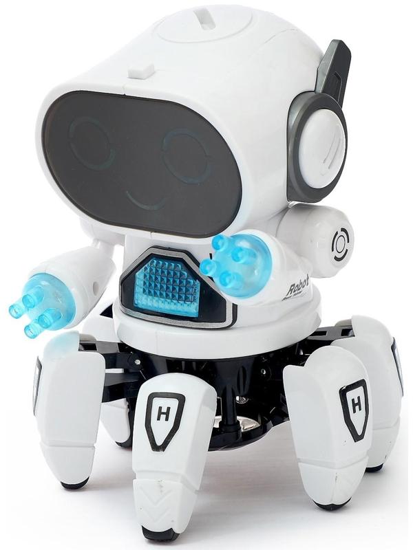 Робот «Осьминожик», световые эффекты, работает от батареек, цвета МИКС