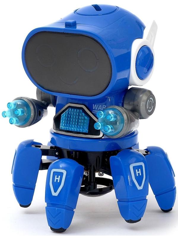 Робот «Осьминожик», световые эффекты, работает от батареек, цвета МИКС