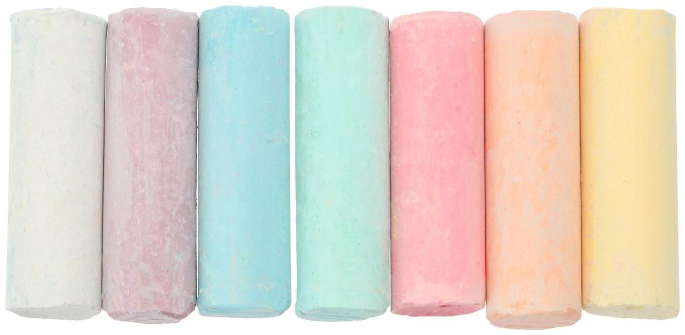 Мелки цветные для асфальта 7 штук 